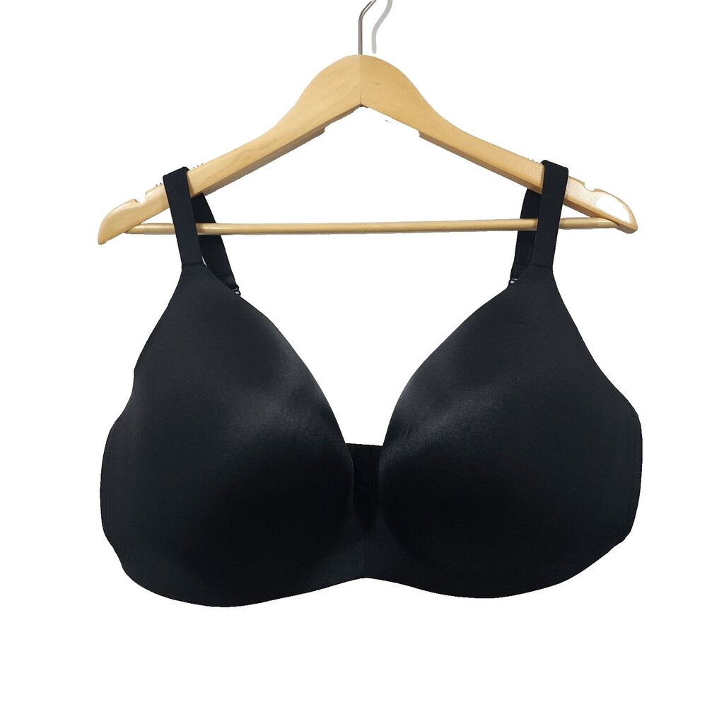 Lane Bryant Cacique Simply Wire Free Plunge Bra Womens Size 44DDD Black
